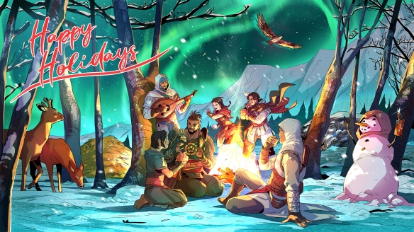 《刺客信条》圣诞贺图公布！历代主角篝火旁温馨共聚-i游戏 | 爱游戏 – www.iyouxi.com.cn