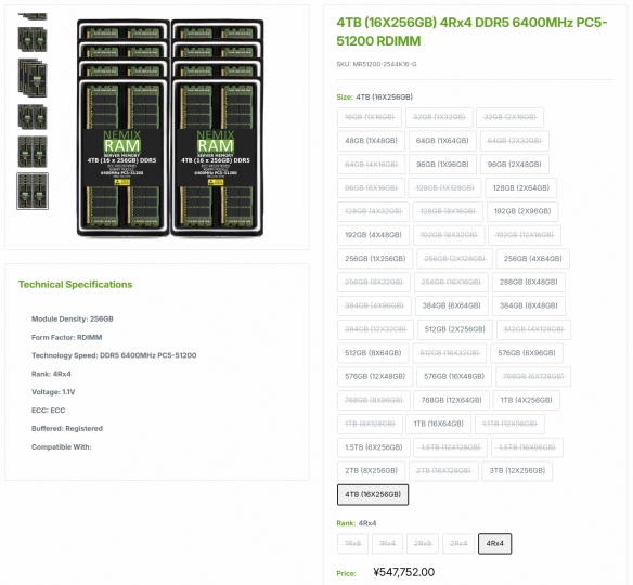 内存涨价有多离谱？4TB DDR5内存售价能买一辆跑车！-i游戏 | 爱游戏 – www.iyouxi.com.cn